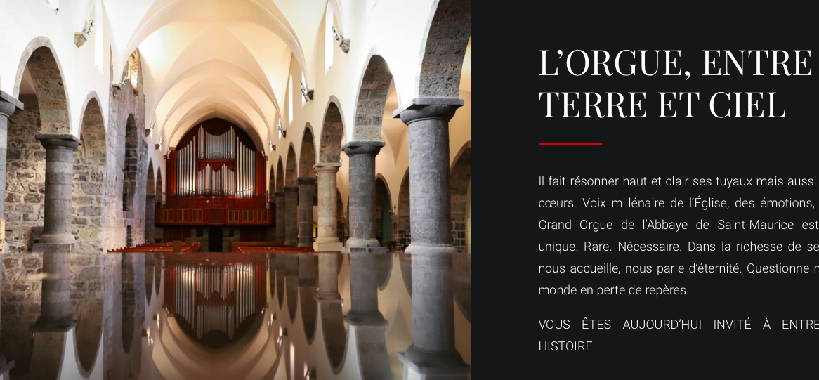 Des travaux sur l'orgue de l'Abbaye de St-Maurice permettront d'y créer un centre d'excellence...